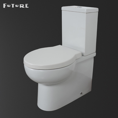 ग्रेविटी फ्लशिंग क्लोज कपल्ड क्लोकरूम टॉयलेट स्क्वायर Wc 610 * 357 * 400MM