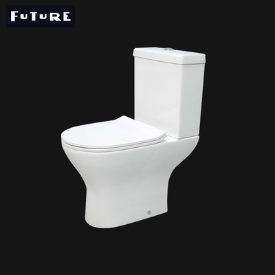 डुअल फ्लश 3L 6L सिरेमिक शॉर्ट प्रोजेक्शन टॉयलेट 570mm वॉश डाउन Wc