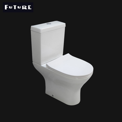 डुअल फ्लश 3L 6L सिरेमिक शॉर्ट प्रोजेक्शन टॉयलेट 570mm वॉश डाउन Wc