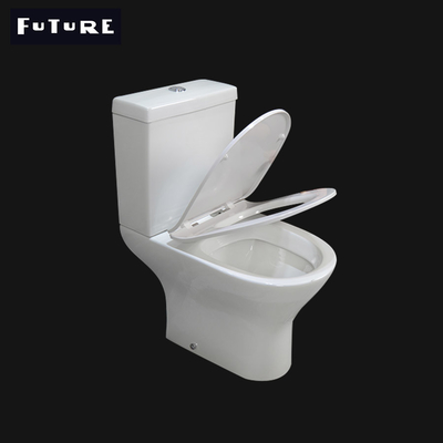 डुअल फ्लश 3L 6L सिरेमिक शॉर्ट प्रोजेक्शन टॉयलेट 570mm वॉश डाउन Wc