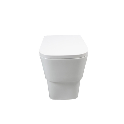 स्लो डिसेंट डिजाइन बैक टू वॉल टॉयलेट Wc सेनेटरी वेयर 520*350*420mm